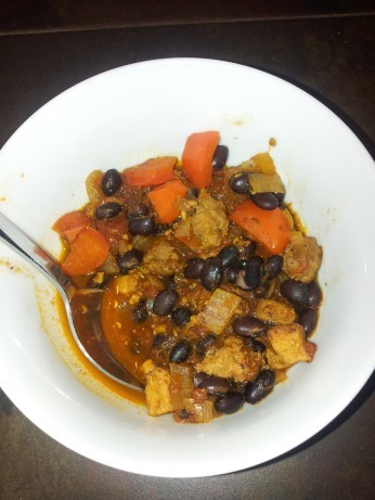 American Spicy Sausage  Black Bean Chili Dessert