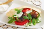 American Lamb Patties With Pita Bread And Tzatziki Recipe Appetizer