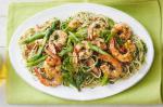 Canadian Pasta With Basil Oil and Prawns Recipe Appetizer