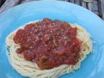 American Mamas Spaghetti With Meat Sauce Dinner