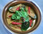 American South East Asian Mussel Curry Appetizer