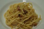 Italian Linguine With Bacon and Onions Dinner