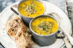 French Carrot And Ginger Soup With Frenchstyle Lentils Recipe Appetizer