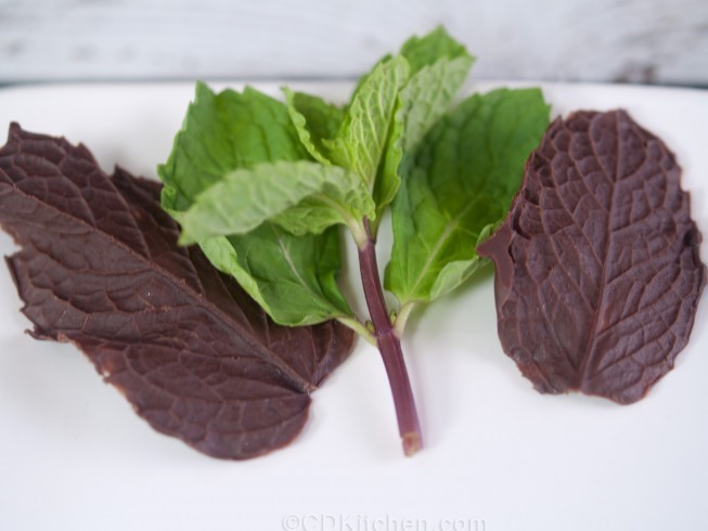 American Chocolate Mint Leaves Dessert