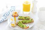 American Boiled Eggs With Avocado Soldiers Recipe Appetizer