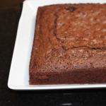 British Chocolate Cake Between the Basis and the Brownie Dessert