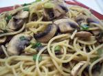 Italian Fettuccine With Mushroom Sauce Dinner