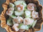 Chinese Cucumber With Prawns Appetizer