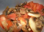 American Mushroom Tomato and Onion Saute Appetizer