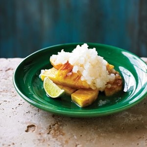 American Lychee Granita with Caramelised Pineapple Dessert