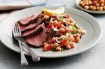 Canadian Lamb With Chickpea and Olive Salad Recipe Dinner