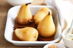 Canadian Marsala And Cinnamon Poached Pears Recipe Dessert