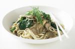 Australian Oyster Mushroom and Noodle Stirfry Recipe Appetizer