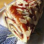 Australian Cake Rolled to the Jam and Almonds Breakfast