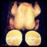 American Roasted Chicken with Whole Lemon and Ginger BBQ Grill