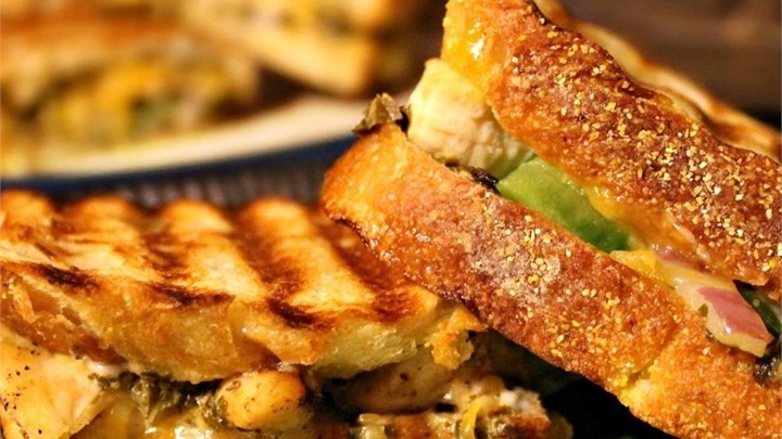 American Chicken Pesto Paninis Recipe Appetizer