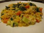 American Vegetable Risotto with Curry Sauce Dinner