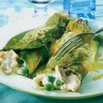 Canadian Crepes to Spinach with Fish and Vegetables Appetizer