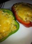 American Weight Watchers Chicken and Rice Stuffed Bell Peppers Dinner