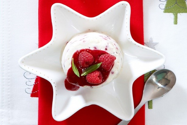 American Berry Moulds With Raspberry Coulis Recipe Dessert