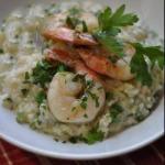 Champagne Risotto with Shrimps recipe