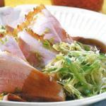 American Roast Pork Carpaccio to Cabbage Salad Appetizer
