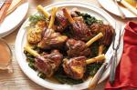 American Slowroasted Lamb Shanks With Silverbeet Recipe Appetizer