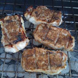 American Grilled Jerk Pork Chops with Jerk Compound Butter BBQ Grill