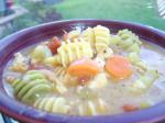 American Curly Q Noodle Chicken Soup Appetizer