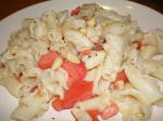 American Pasta With Fresh Tomatoes and Pine Nuts Appetizer