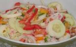 British Vidalia Onion Crab and Tomato Salad Appetizer