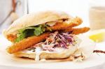 American Crumbed Whiting Burgers With Cabbage Slaw And Coconut Mayo Recipe Dinner