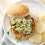 American Salmon Burgers with Tangy Slaw Dessert