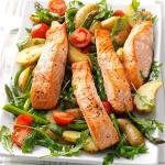 American Salmon and Spud Salad Appetizer