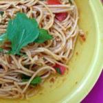 American Spaghetti Salad with Pesto Rosso Dinner