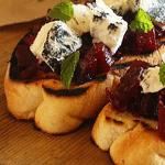 American Ashed Goats Cheese and Beetroot Bruschetta Dinner