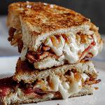 American Bacon and Brie Grilled Cheese Appetizer