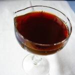 American Black Currant Liqueur with Raspberries Appetizer