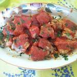 Italian Monkfish in Tomato Sauce Dinner