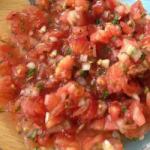 American Salsa from Fresh Tomatoes Appetizer
