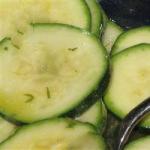 American Zucchini Vegetable Salad with Mint Appetizer