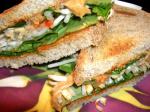 Thai Veggie Peanut Butter Sandwich Appetizer