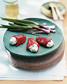 American Stuffed Piquillo Peppers With Goat Cheese Appetizer