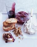 Goat Cheese Mousse With Redwine Caramel recipe