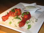 American Tandoori Chicken Legs With Coconut Rice Appetizer