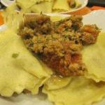American Ravioli Stuffed with Pork and to the Tomato Appetizer