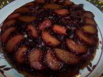 American Fresh Plum  Blueberry Upsidedown Cake Dessert