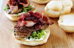 British Deluxe Steak Burgers Recipe Appetizer