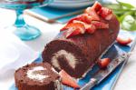 Canadian Chocolate Roulade With Cointreau Strawberries Recipe Dessert