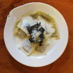 Ravioli with Mushrooms in Vegetables Sauce recipe